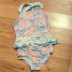 Cheeky Plum Blue and White Swimsuit